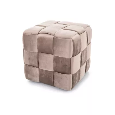 Taburet kostka AMITAI - béžový