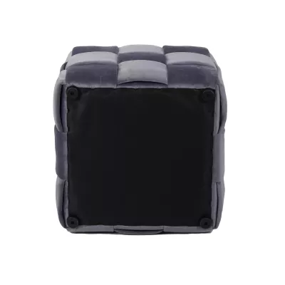 Taburet kostka AMITAI - šedý