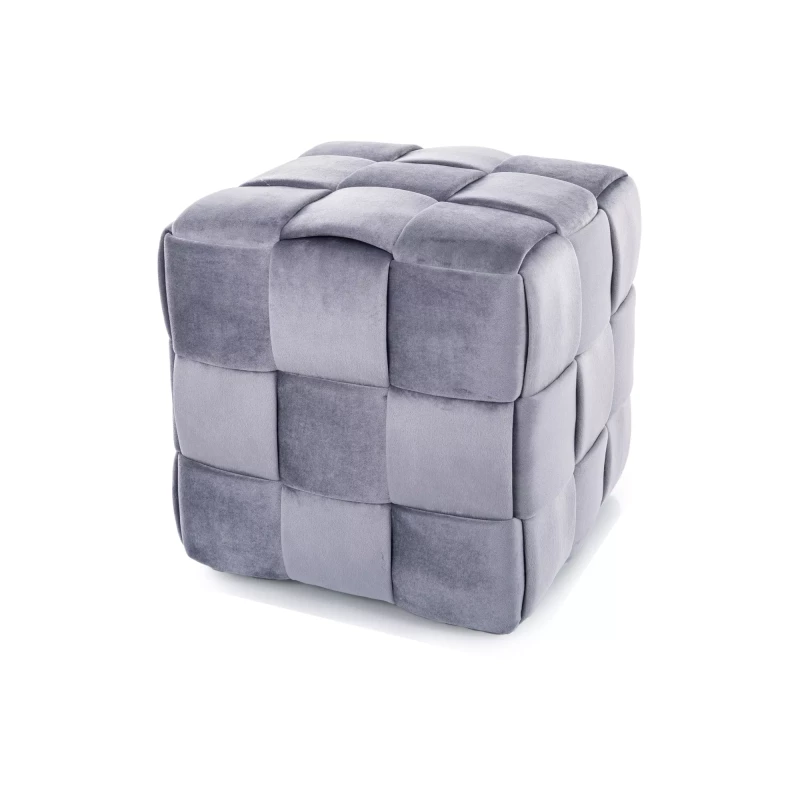 Taburet kostka AMITAI - šedý