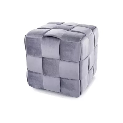 Taburet kostka AMITAI - šedý