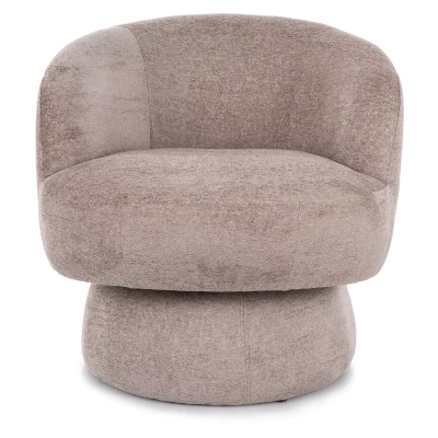 Elegantní čalouněné křeslo AGUSTIN - tmavě béžové