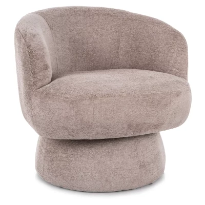 Elegantní čalouněné křeslo AGUSTIN - tmavě béžové