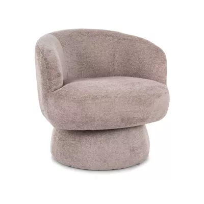 Elegantní čalouněné křeslo AGUSTIN - tmavě béžové