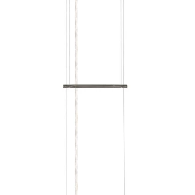 Závěsné moderní svítidlo nad jídelní stůl PARMA - 4xG9, 40W, stříbrné