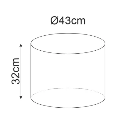 Kulatý taburet DOLORES 1 - olivový