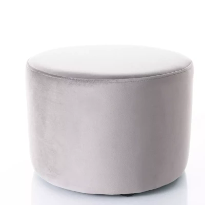 Kulatý taburet DOLORES 2 - šedý