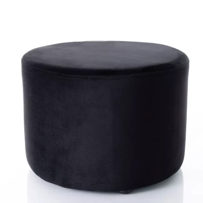 Kulatý taburet DOLORES 2 - černý