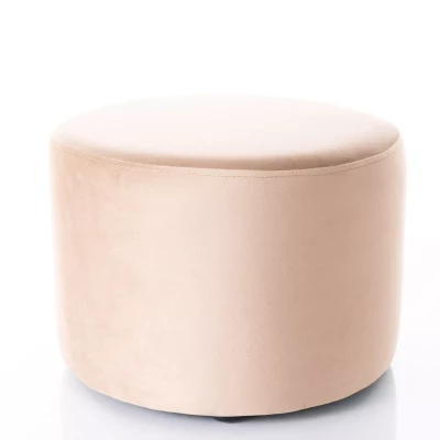 Kulatý taburet DOLORES 2 - béžový