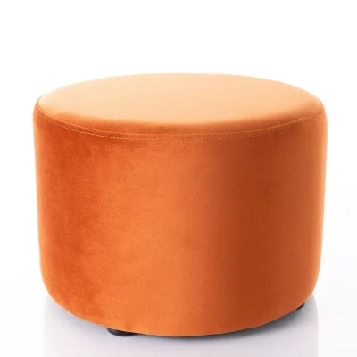 Kulatý taburet DOLORES 2 - oranžový