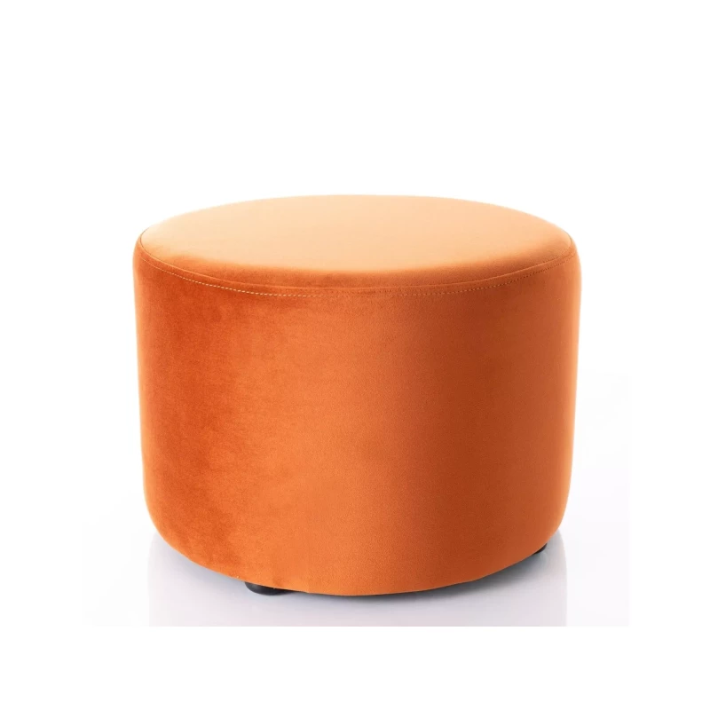 Kulatý taburet DOLORES 2 - oranžový