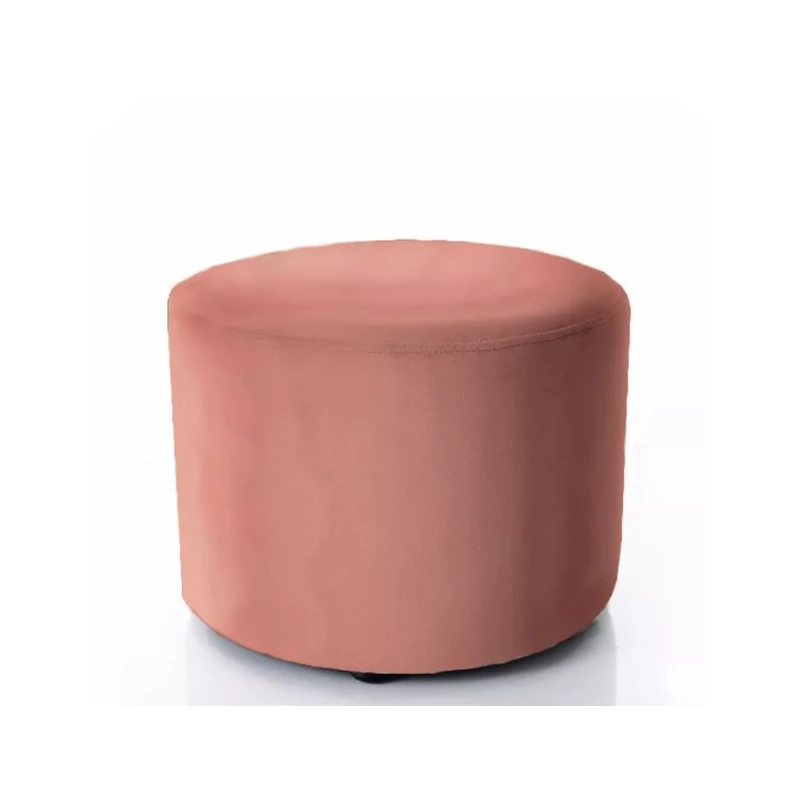 Kulatý taburet DOLORES 2 - růžový