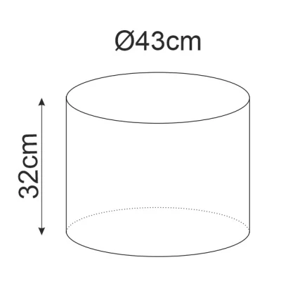 Kulatý taburet DOLORES 2 - petrolejový