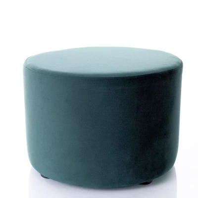 Kulatý taburet DOLORES 2 - petrolejový