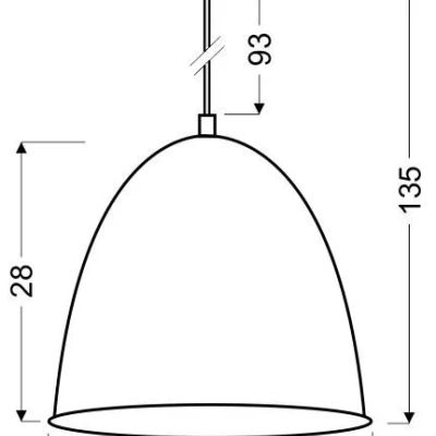 Závěsné industriální svítidlo na lanku PATCH - 1xE27, 60W, černé / chromované