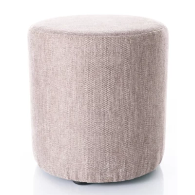 Kulatý taburet DOLORES 3 - béžový