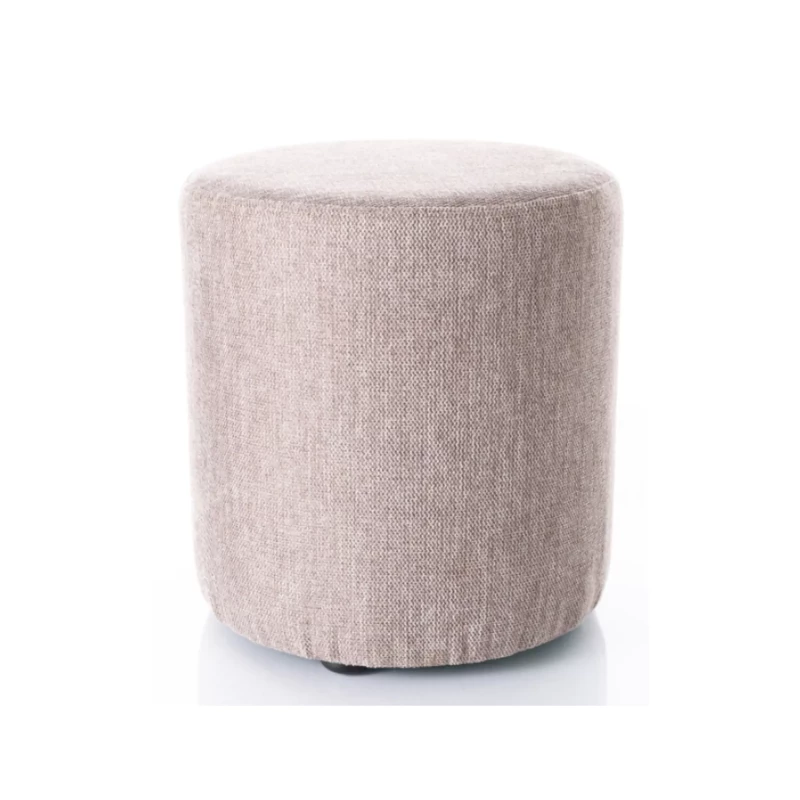 Kulatý taburet DOLORES 3 - béžový