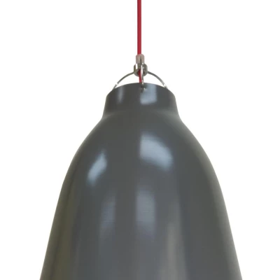 Závěsný lustr na lanku PENSILVANIA - 1xE27, 60W, šedý