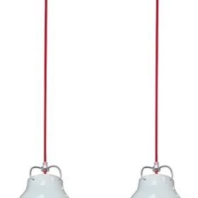 Závěsné světlo nad jídelní stůl PENSILVANIA - 2xE27, 60W, bílé