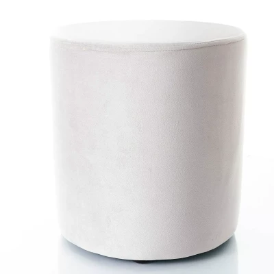 Kulatý taburet DOLORES 4 - světle šedý