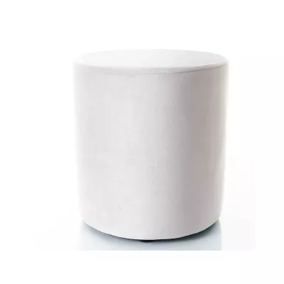 Kulatý taburet DOLORES 4 - světle šedý