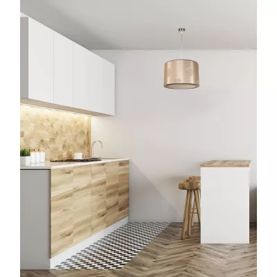 Závěsné osvětlení v boho stylu PERLA - 1xE27, 60W, béžové