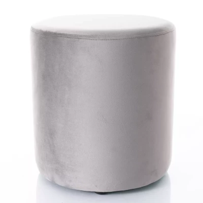 Kulatý taburet DOLORES 4 - šedý