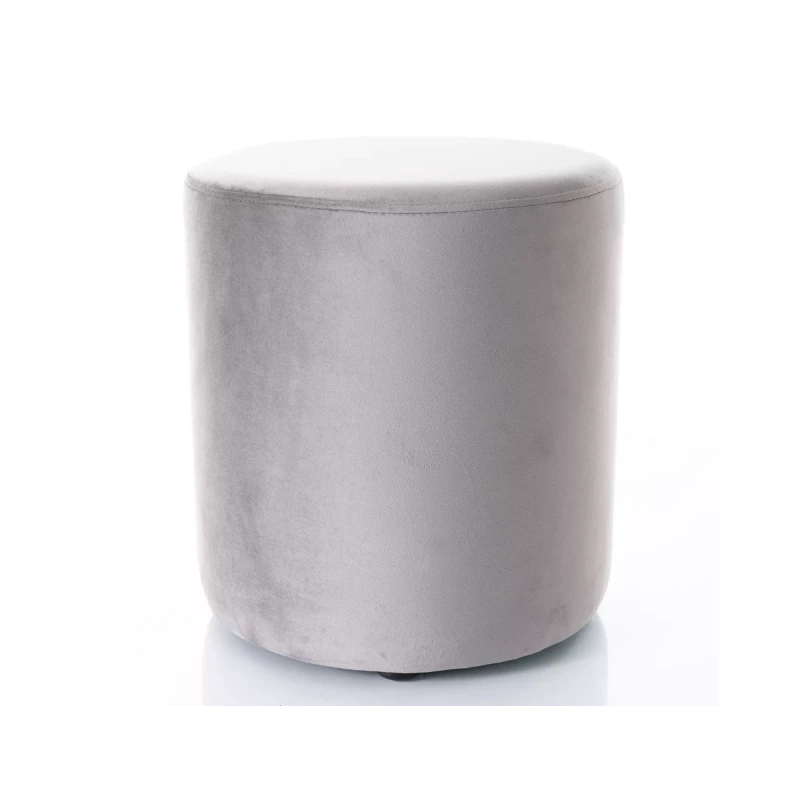 Kulatý taburet DOLORES 4 - šedý