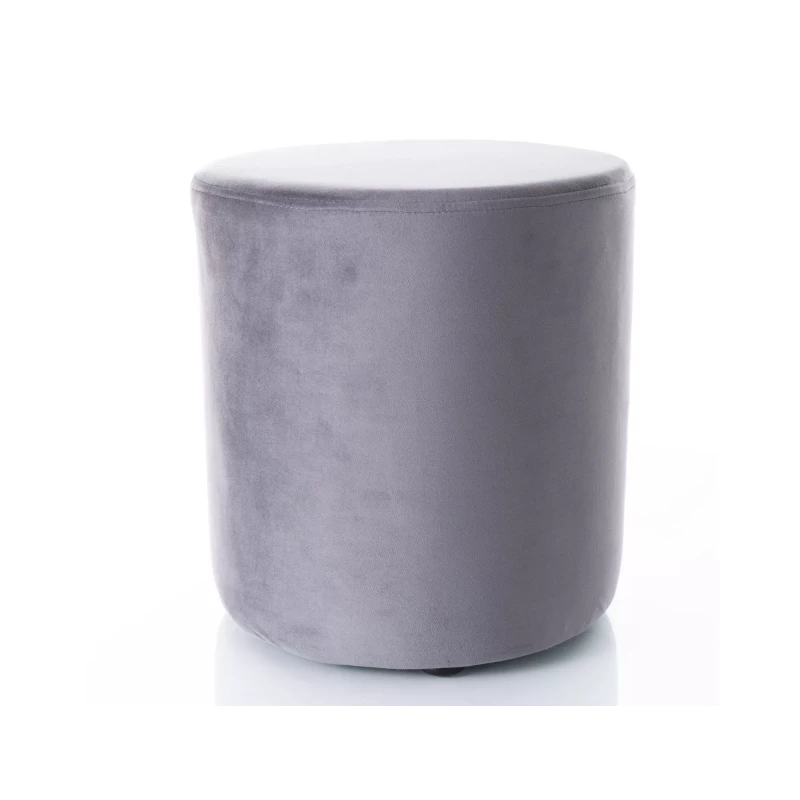 Kulatý taburet DOLORES 4 - tmavě šedý