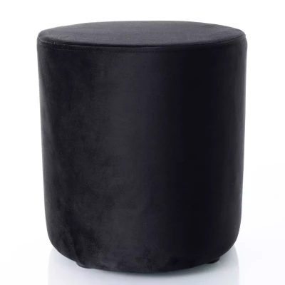 Kulatý taburet DOLORES 4 - černý