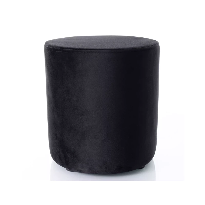 Kulatý taburet DOLORES 4 - černý