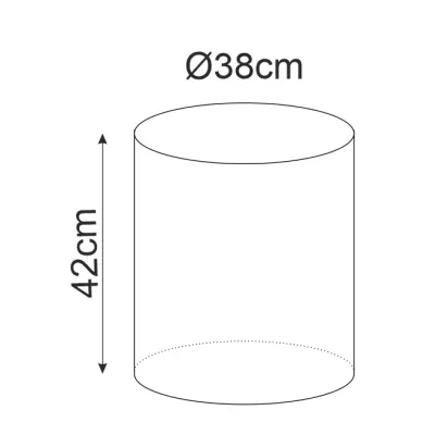 Kulatý taburet DOLORES 4 - béžový