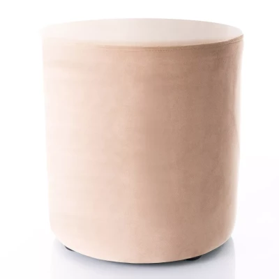 Kulatý taburet DOLORES 4 - béžový