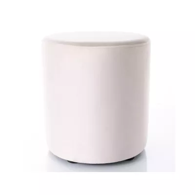 Kulatý taburet DOLORES 4 - světle béžový