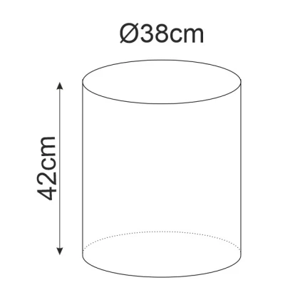 Kulatý taburet DOLORES 4 - tmavě béžový