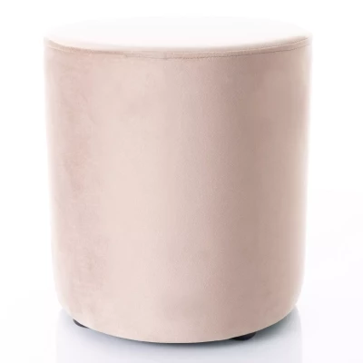 Kulatý taburet DOLORES 4 - tmavě béžový