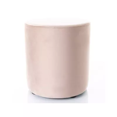 Kulatý taburet DOLORES 4 - tmavě béžový