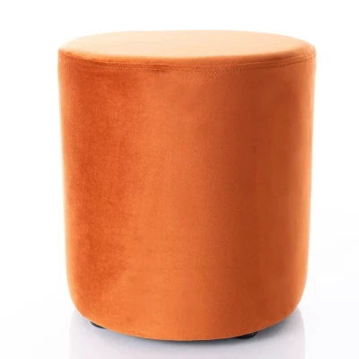 Kulatý taburet DOLORES 4 - oranžový