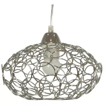 Závěsné industriální osvětlení PINIA - 1xE27, 60W, chromované