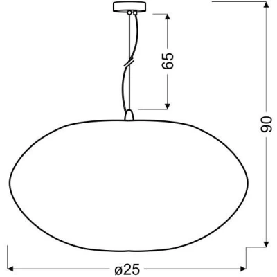 Závěsné industriální osvětlení PINIA - 1xE27, 60W, chromované