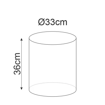 Kulatý taburet DOLORES 5 - béžový