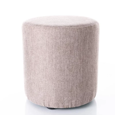 Kulatý taburet DOLORES 5 - béžový