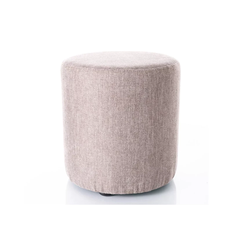 Kulatý taburet DOLORES 5 - béžový