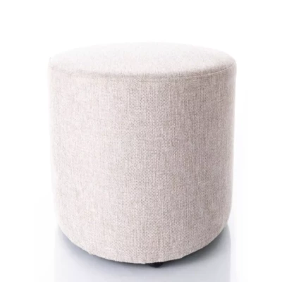 Kulatý taburet DOLORES 5 - světle béžový