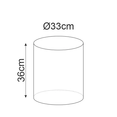 Kulatý taburet DOLORES 6 - šedý