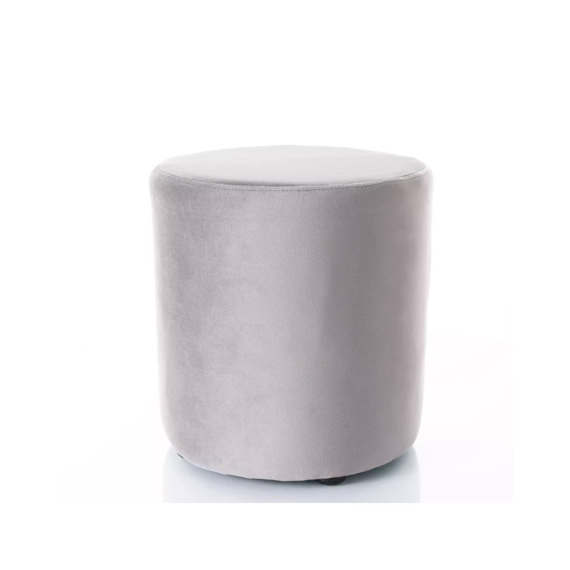 Kulatý taburet DOLORES 6 - šedý