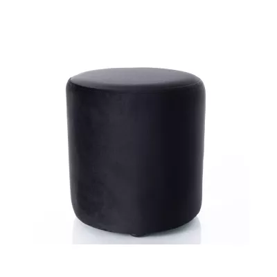 Kulatý taburet DOLORES 6 - černý