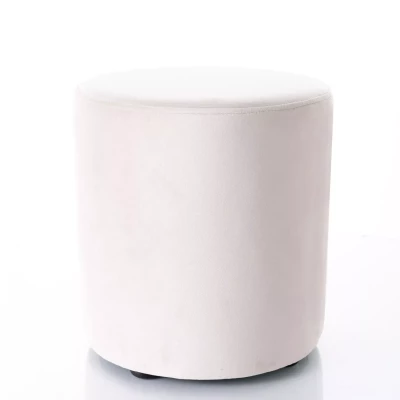 Kulatý taburet DOLORES 6 - světle béžový