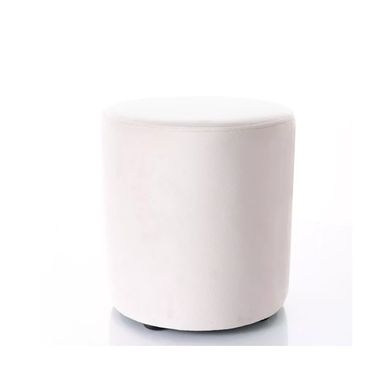 Kulatý taburet DOLORES 6 - světle béžový