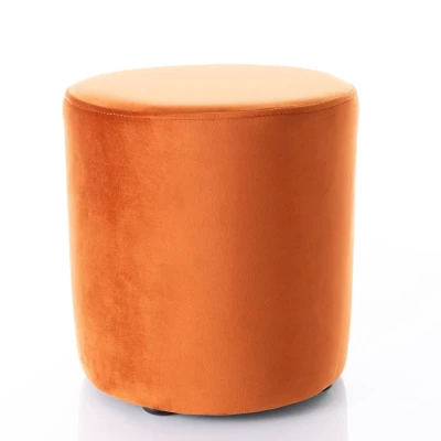 Kulatý taburet DOLORES 6 - oranžový