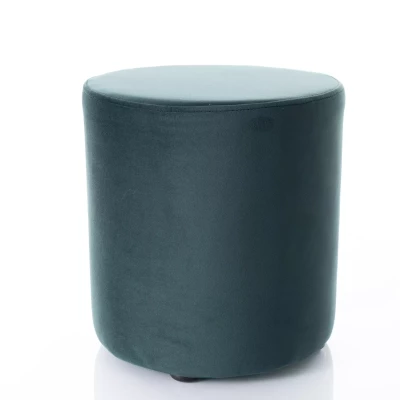 Kulatý taburet DOLORES 6 - petrolejový